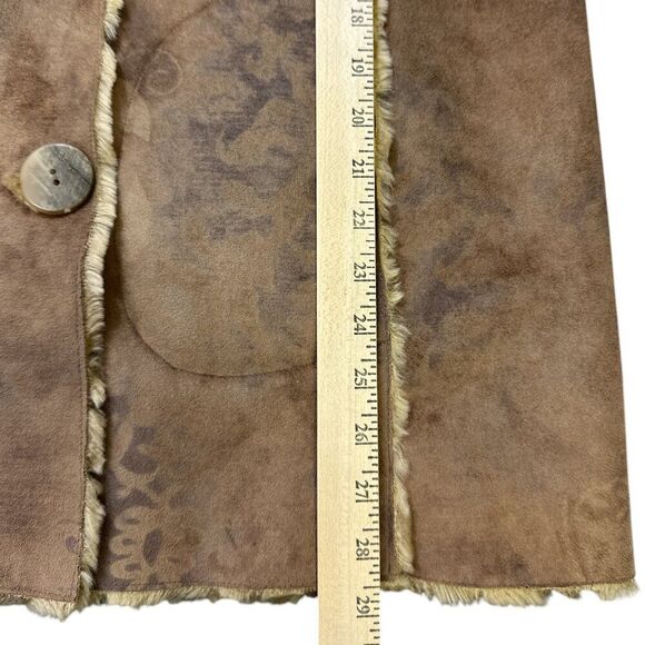 Chico's Faux Fur Coat Sz Small / US 4 Soft Cozy Boho Southwest - Picture 16 of 16